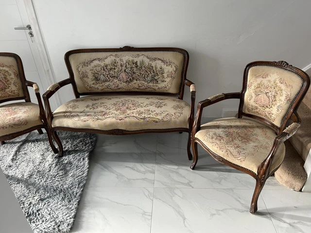 Vintage French Salon Three-piece Suite