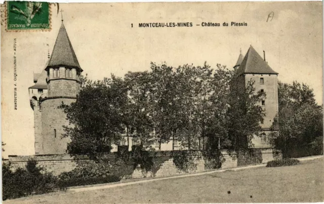 CPA AK MONTCEAU-les-MINES - Chateau du Plessis (437580)