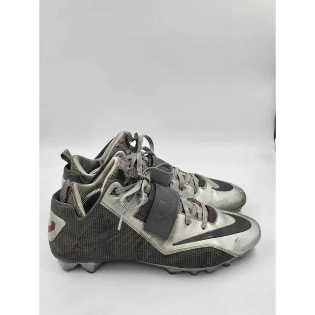 NIKE CJ ELITE 2 TD Football Cleats Mens Size 13 Silver Grey  display picture 1