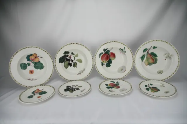 Queens Royal Horticultural Society (8) Hookers Fruit Side Plates and Bowls