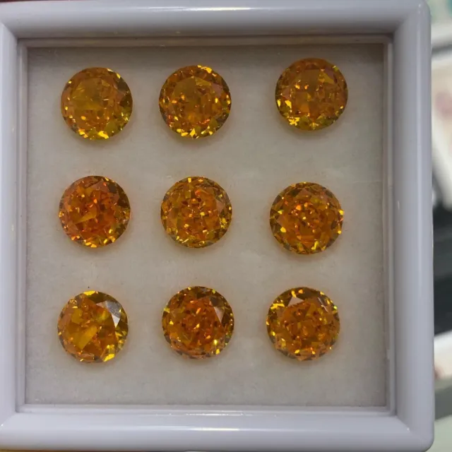 Certified 1 Ct Round Cut Natural Yellow Diamond Grade Color VVS1/D +1Free Gift