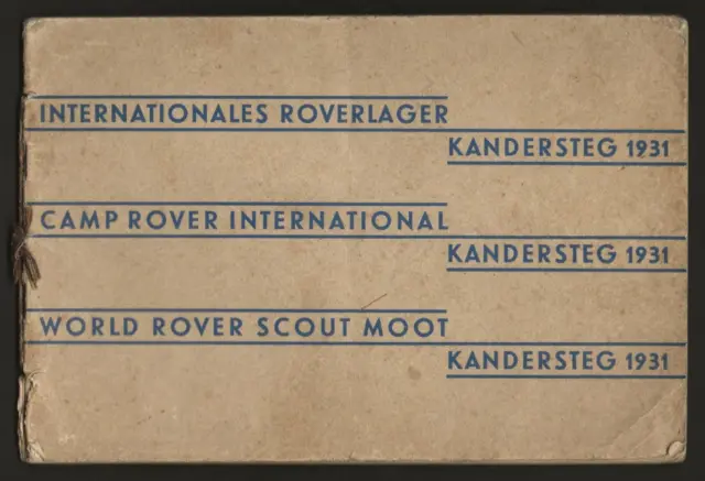 1931 - World Rover Scout Moot Jamboree - Official Souvenir Book - Baden Powell