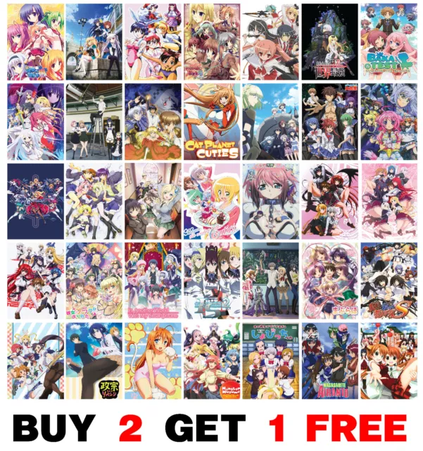 Top Harem Romance Anime Manga Poster Art Print Wall Home Room Decor Anime p1