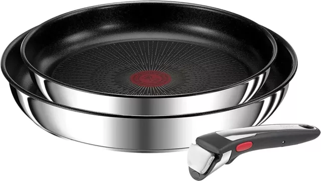 Tefal L97493 Ingenio Preference 24cm + 28cm 3-teiliges Pfannenset Induktion NEU