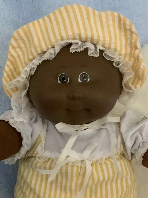 1980CABBAGE PATCH KIDS Coleco Doll Preemie Baby 14 Inch AFRICAN