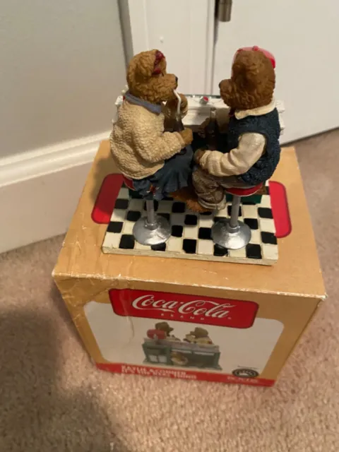 Boyd’s Bear Coke Coca Cola Kaylie & Conner It's The Real Thing Figurine
