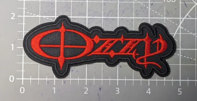 Ozzy Osbourne Patch Black Sabbath Heavy Metal Embroidered Iron On Patch 2x4.75" 2