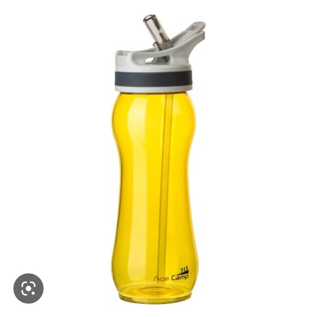 Botella de agua amarilla