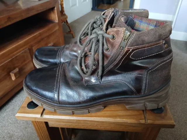 MENS BROWN LEATHER Pavers Arbitro Shoes Size 41 Small Uk 8 5.00 PicClick UK