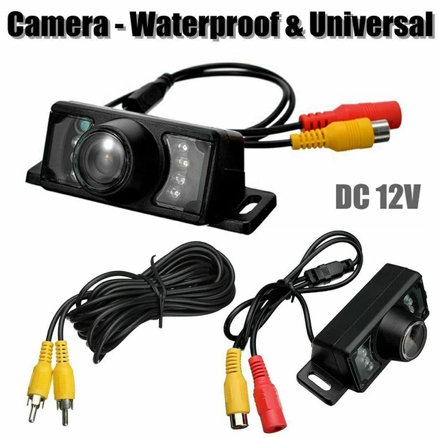 Small Reverse Camera Rear Panel NIGHT VISION PARKING Reverse Camera IR Rear View Small Plate 7 LEDS For ...