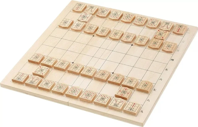 Set Scacchi Giapponesi Shogi Nintendo - Tavola Pieghevole E Pezzi - Shougi