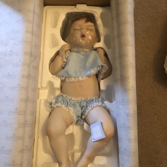 "Good As Gold" Porcelain Doll by Titus Tumesco for Ashton-Drake 1997 With Box - 4