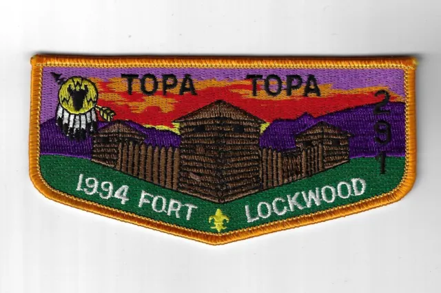 OA 291 Topa-Topa 1994 Fort Lockwood Flap YOR Bdr. Ventura County Council [MK-346