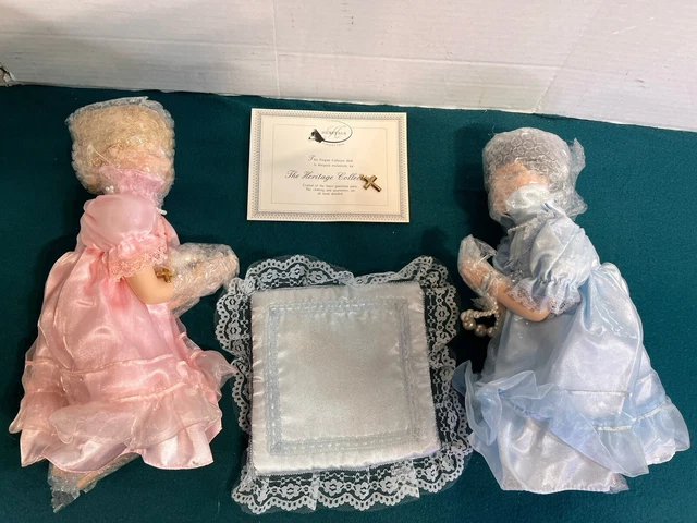 2 Porcelain Bedtime Prayer Dolls TIFFANY & Sister/Friend The Heritage Collection