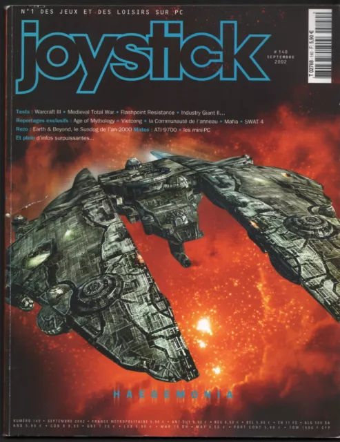 Magazine JOYSTICK n°140 de septembre 2002 avec deux CD-ROM