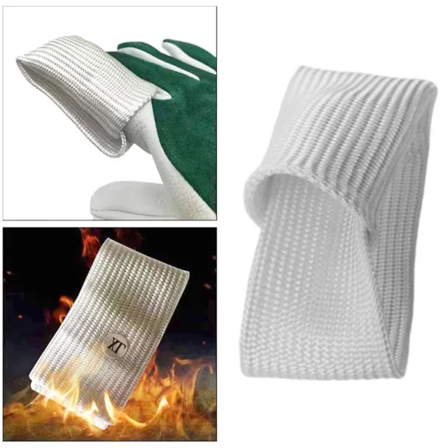 Tool Glass Fiber TIG Gloves Heat Shield Cover Welding Glove Finger Guards