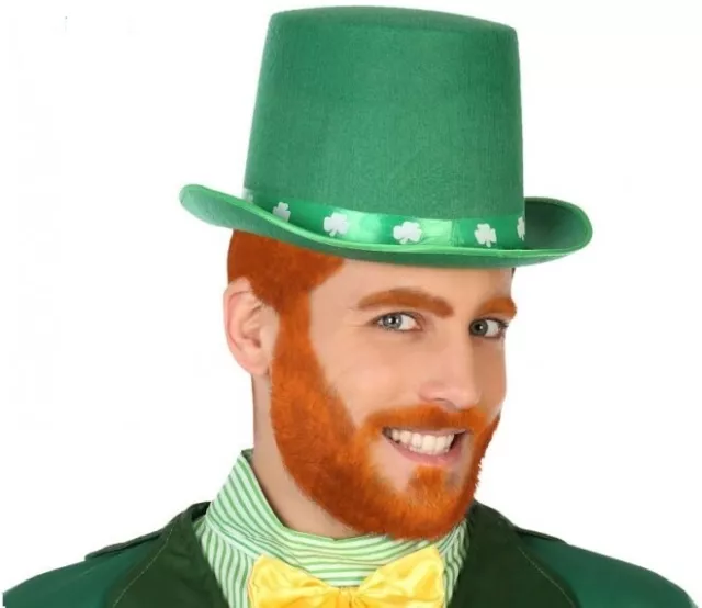 CHAPEAU Vert Haut de Forme LUTIN Accessoire Déguisement Homme St Patrick NEUF