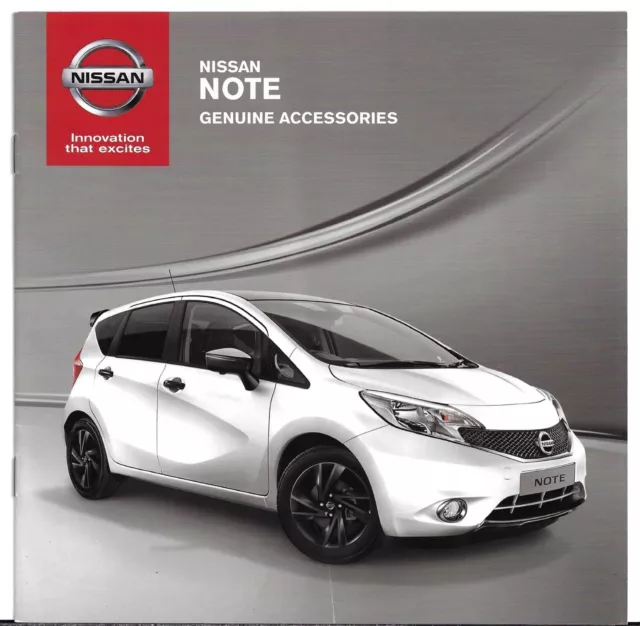 Nissan Note Accessories 2015-16 UK Market Sales Brochure