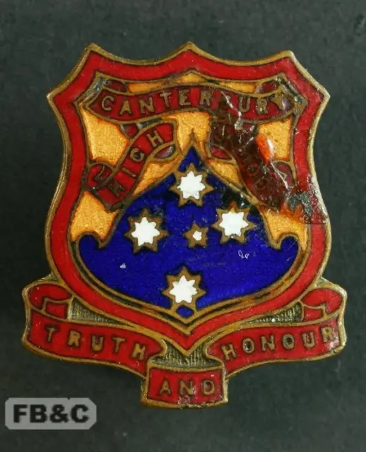 Canterbury High School Enamel Badge - NSW