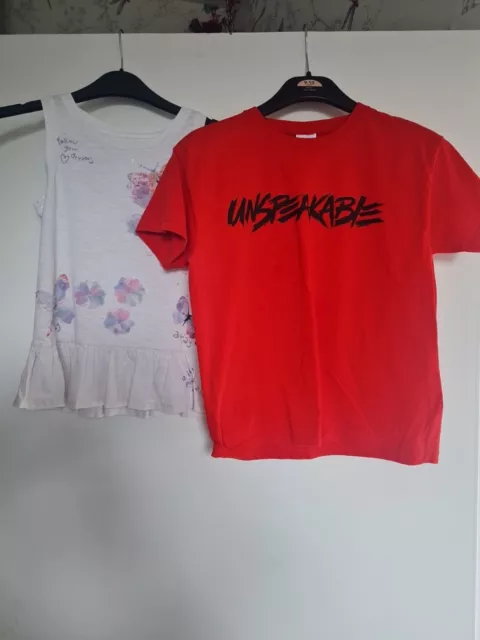 Next Girls Top, Unspeakable Red Tshirt Age 7