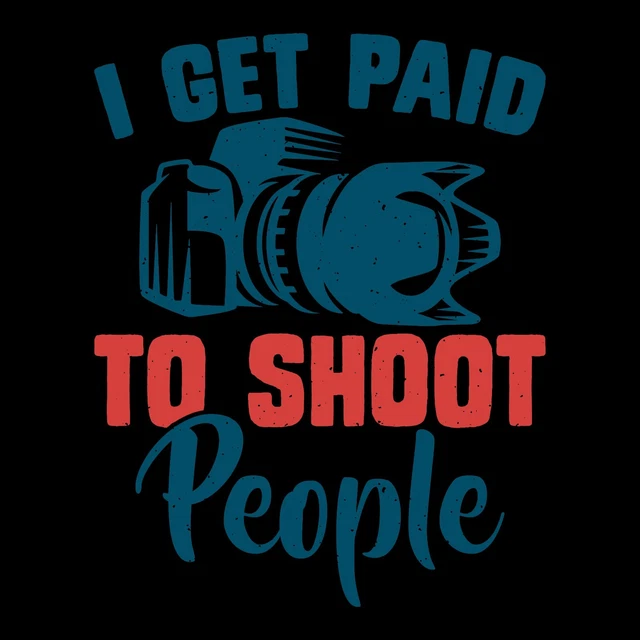Photography Camera Funny I Shoot People Vintage Retro T-Shirt Gift Ideas Tee Top