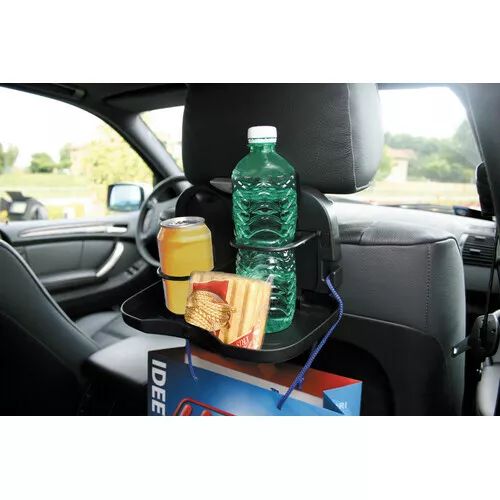 LAMPA ORGANIZER tavolino da sedile auto porta bevande snack Gancio appendi borsa 3