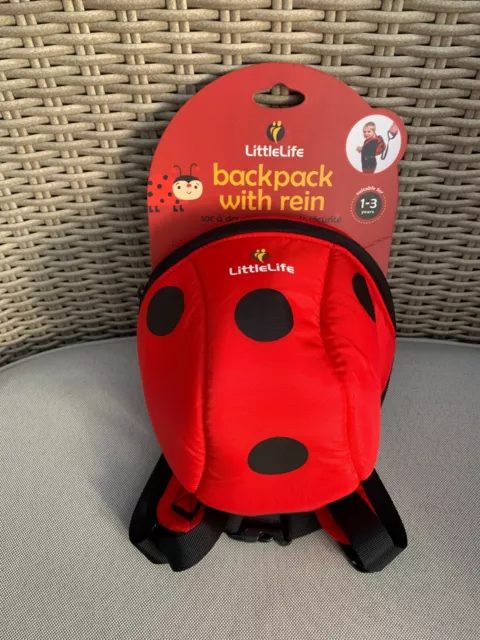 LittleLife Animal Ladybird Toddler Backpack with Child Safety Rein BNWT FREEPOST