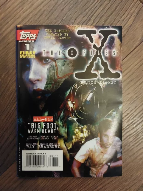 1995 topps comics X-FILES #1 COLLECTORS FIST ISSUE - DIGEST SIZE COMIC