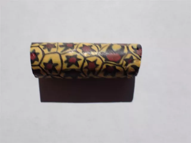 Antique Venetian Rare Pattern Lg Millefiori Trade Bead - 38x12.5-13mm - 1