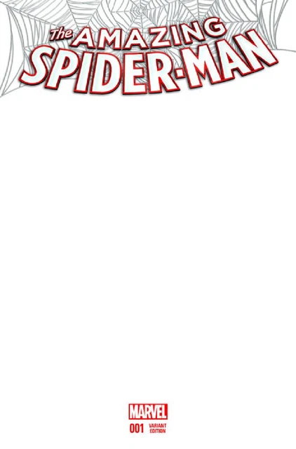 Amazing Spiderman 1 Blank For Sketch Variant Nm Vol 4 2015 Series