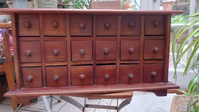 Antique/Vintage Wooden Apothecary Spice Drawers