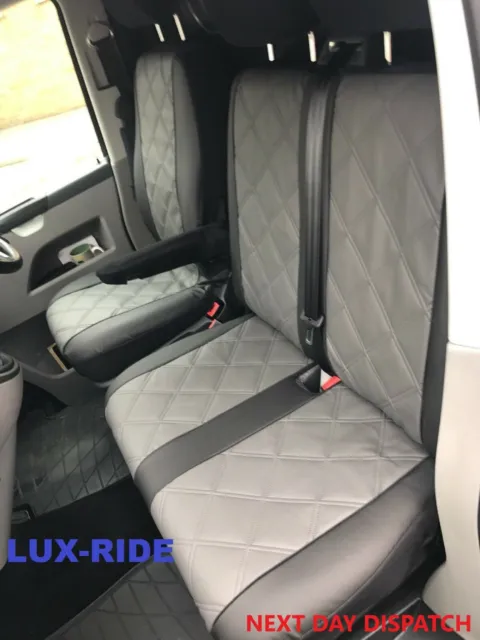 ARTIFICIAL LEATHER TAILORED FRONT SEAT COVERS For RENAULT TRAFIC 2006 - 2014