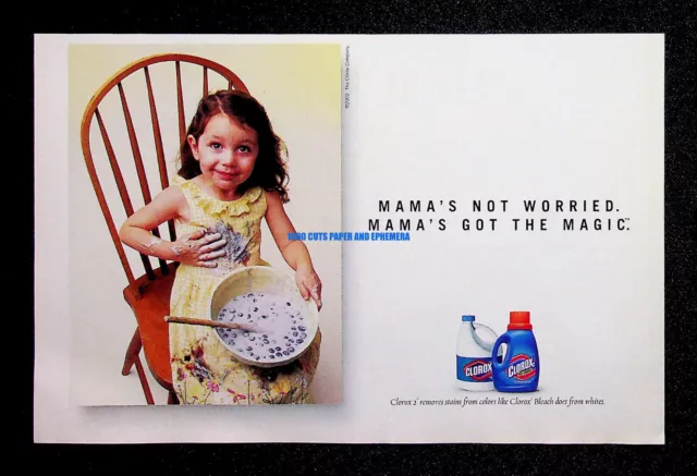 Clorox Bleach and Detergent 2003 Trade Print Magazine Ad Poster ADVERT