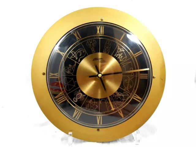 Schöne ATLANTA electric Wanduhr Sternzeichen # signs of the zodiac  working 2