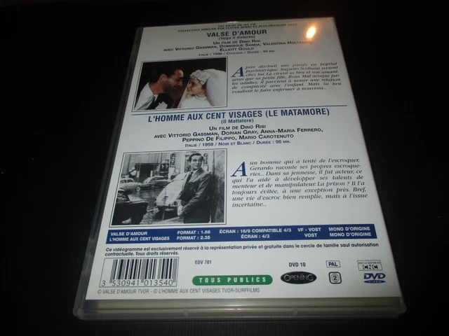 Dvd 2 Films "Dino Risi : Valse D'amour / L'homme Aux 100 Cent Visages" 2