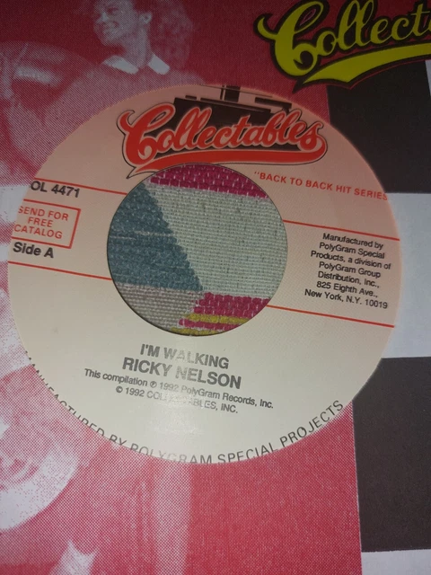 RICKY NELSON I'M Walking / A Teenagers Romance Col Re Nm £5.99 ...