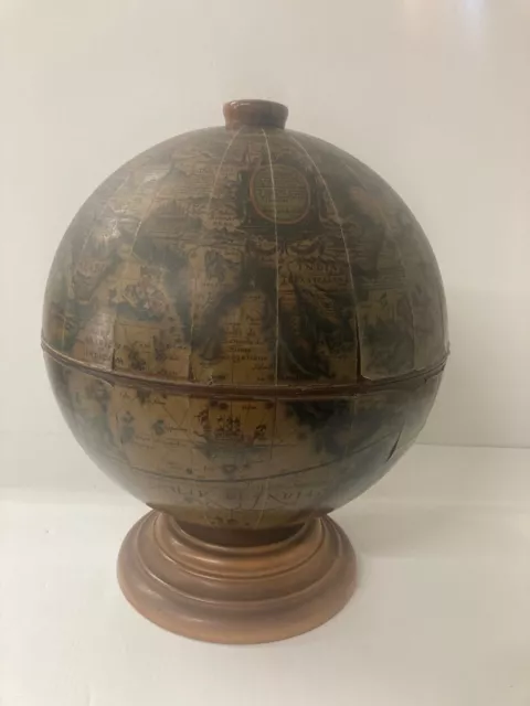 World Globe Table Top Mini Bar made in Italy 16" by  13"