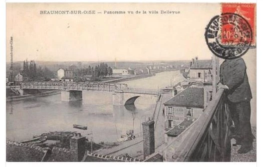 Cpa 95 Beaumont Sur Oise Panorama Vu De La Villa Bellevue