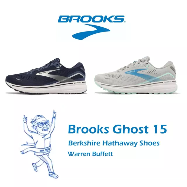 Brooks Ghost 15 Warren Buffett Berkshire Hathaway Men Women Running Shoes Pick 1