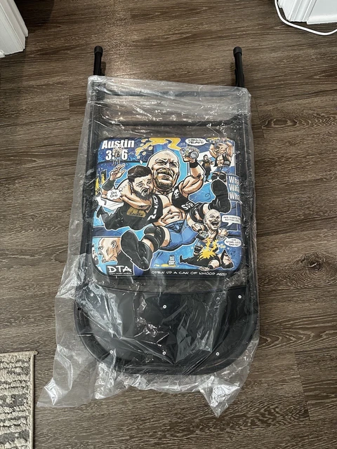 WWE Wrestlemania 38 Ringside Chair - Stone Cold Steve Austin - Sat, Apr 2, 2022 WWE Wrestlemania 38 Ringside Chair - Stone Cold Steve Austin - Sat, Apr 2, 2022