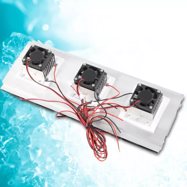 Triple Core Thermoelectric Peltier Refrigeration Cooling Cooler DIY 210W 12V