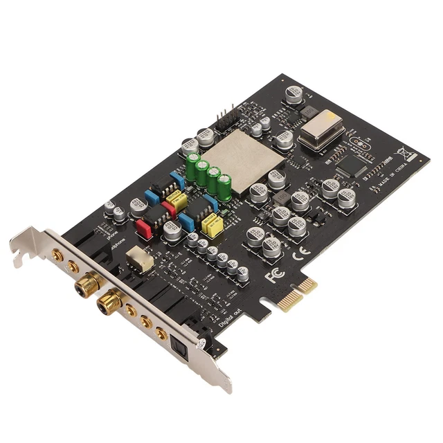 SHI- Puce de carte audio de canal Carte Son 5.1 Canaux Pcie Carte Audio 6 Canaux Puce CMI8738 SHI- Puce de carte audio de canal Carte Son 5.1 Canaux Pcie Carte Audio 6 Canaux Puce CMI8738