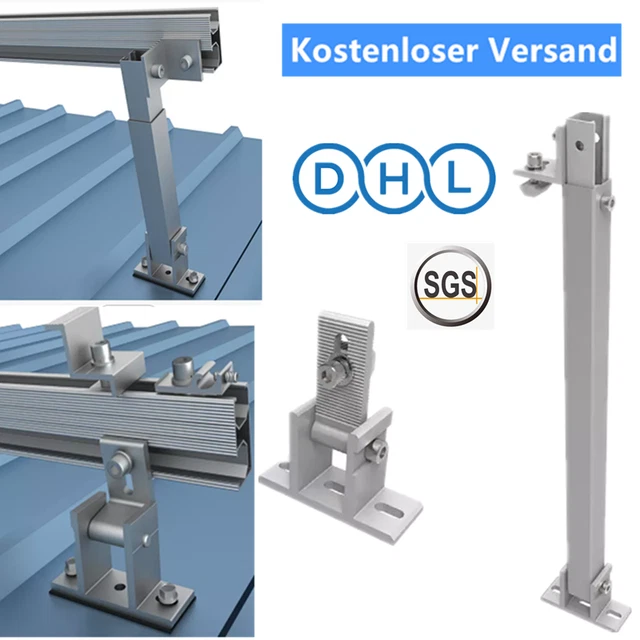 SUPPORTO MODULO SOLARE guida di montaggio lamiera trapezoidale PV 30-45
