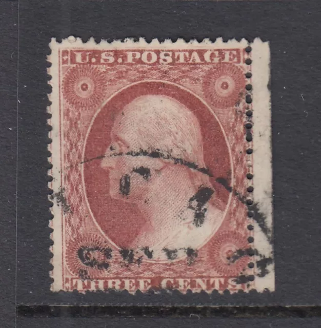 #25 3c Washington 1857 Perforated (USED) cv$125.00