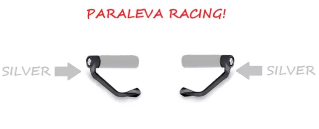 Coppia Paraleva Protezioni Leve Protection Neri Silver Aprilia Rsv 1000 R