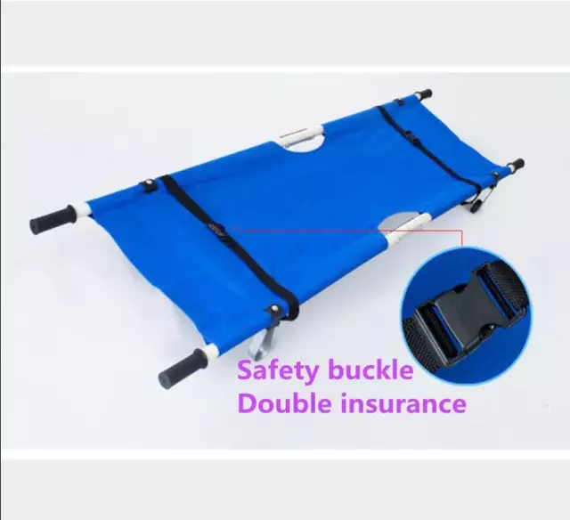 Aluminum Alloy Stretcher Folding Lifesaving Stretcher Emergency Relief Litter m