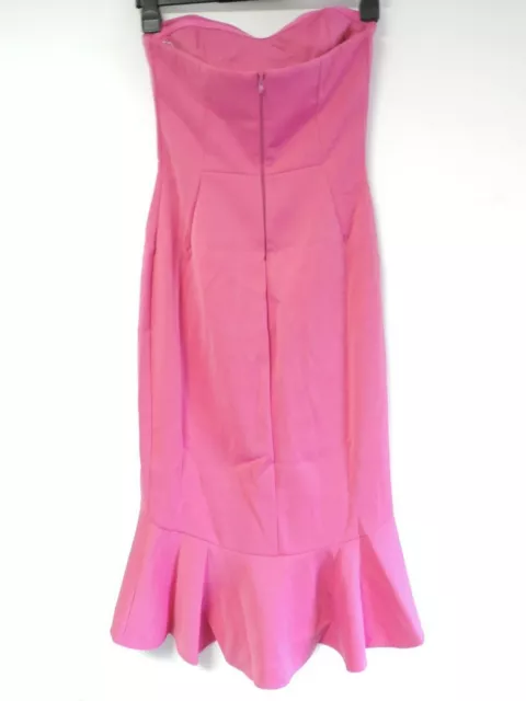 ASOS Pephem Bandeau Midi Dress Raspberry Size UK 12 rrp £38 DH191 ii 07 2