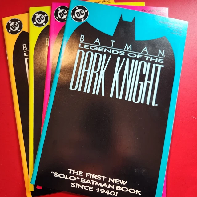 Batman Legends of The Dark Knight 1 (all 4 Colors) 1989 Lot of 4 DC Comics Fine