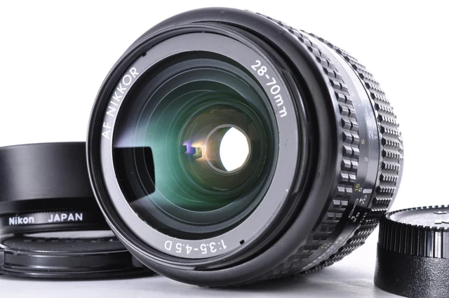 Nikon AF Nikkor 28-70mm f/3.5-4.5 D Zoom Lens w/Hood [Near Mint] From Japan