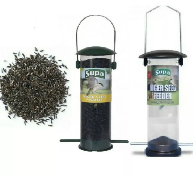 NIGER FEEDER - (Standard / Metal) - Supa Wild Bird Nyjer Seed Holder bp Finch